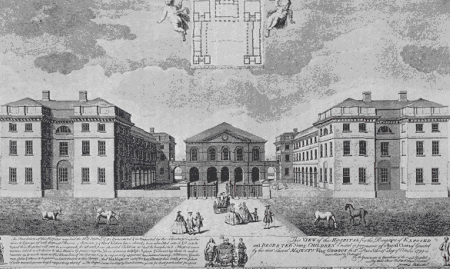 Plan and Perspective View of the Foundling Hospital, 1749