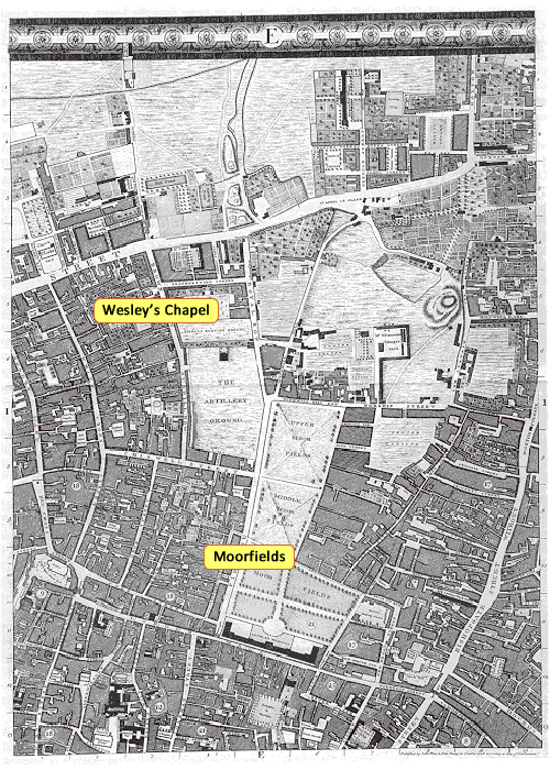 Rocque's map - section E1